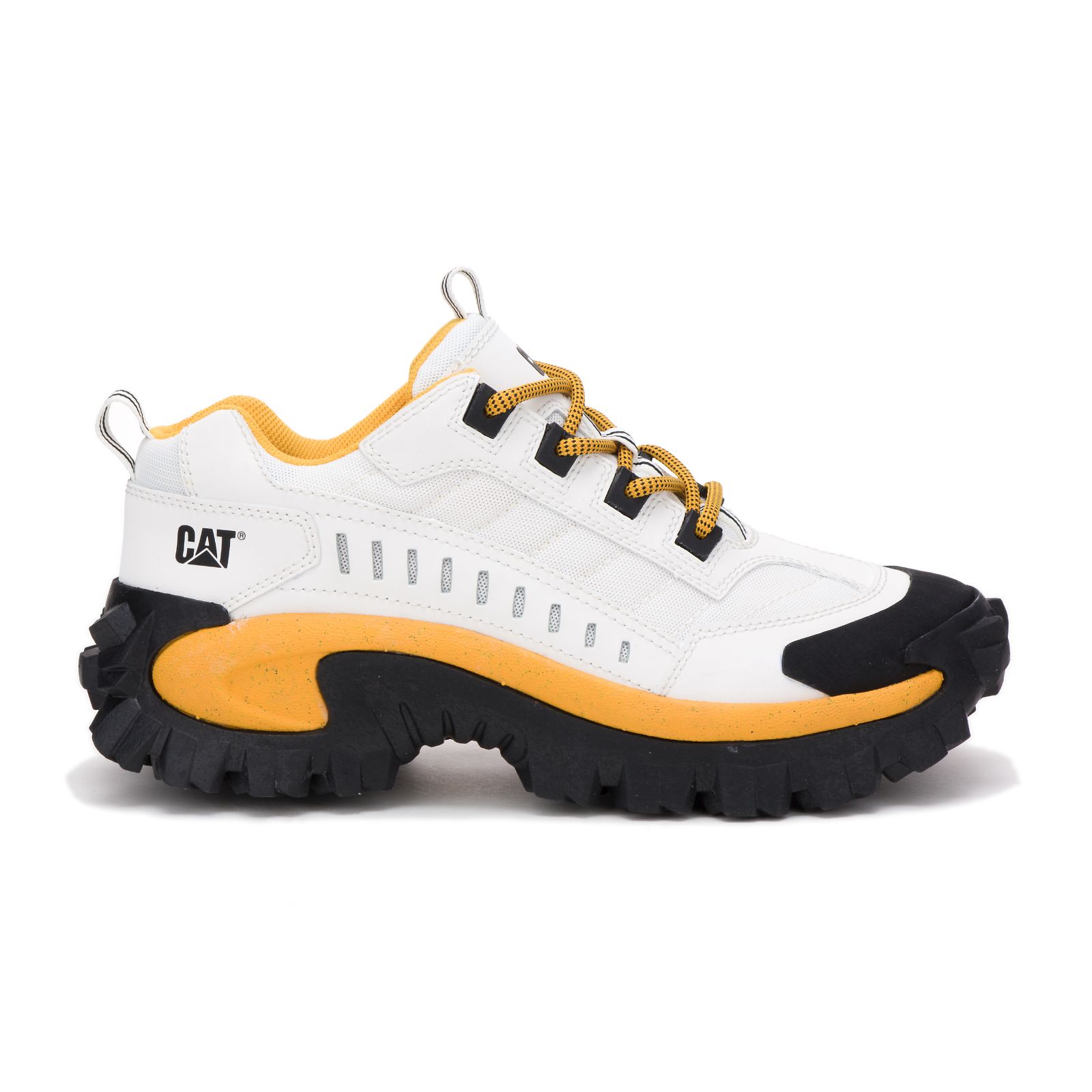 Caterpillar Shoes Online Pakistan - Caterpillar Intruder Womens Casual Shoes White Yellow (835406-WFX)